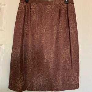 Adrianna Papell Woman brown midi length skirt size 16W